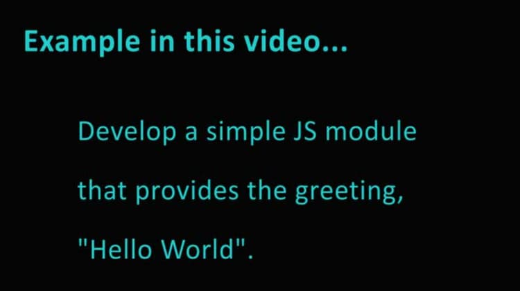 Add a JavaScript module