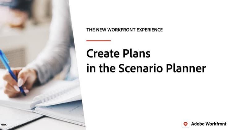 How to Create a Plan in Scenario Planner