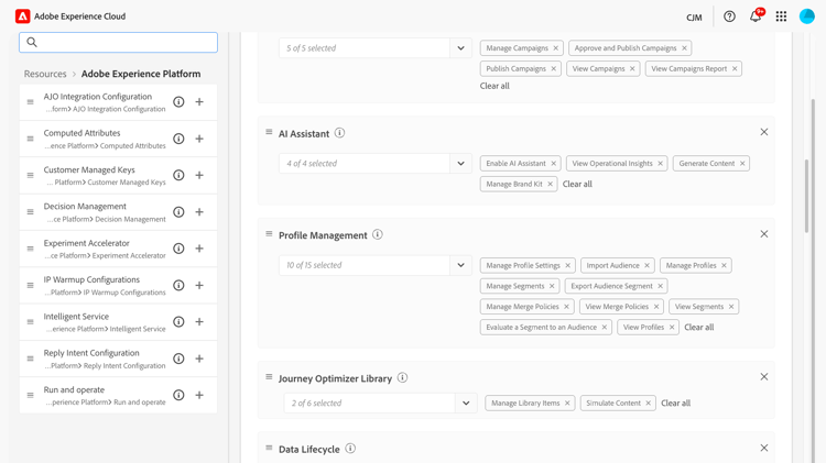 Screenshot of Permissions Required