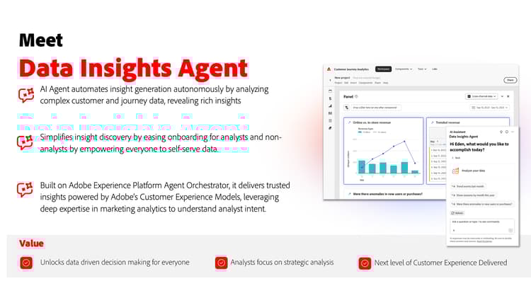 Screenshot of Meet Data Insights Agent