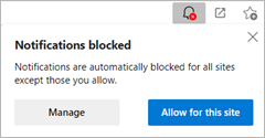 Dónde administrar la configuración de notificaciones en Microsoft Edge
