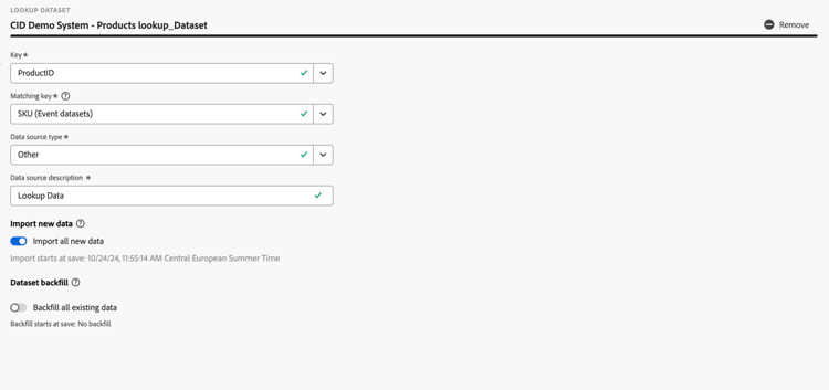 Configuración del conjunto de datos de búsqueda basados en personas