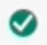 Círculo verde con icono de marca de verificación