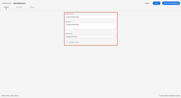 Nuevo conjunto de datos