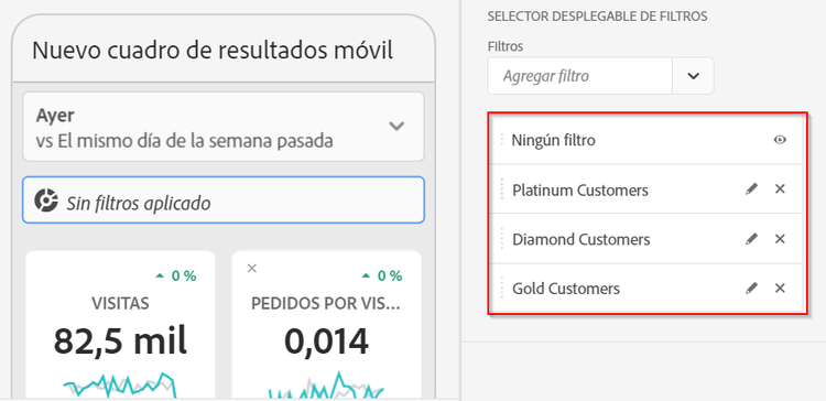 Generar segmentos para filtrar