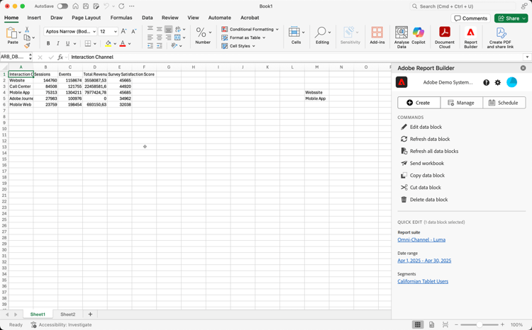 concentrador de Report Builder