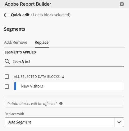 Seleccione la ficha Reemplazar.