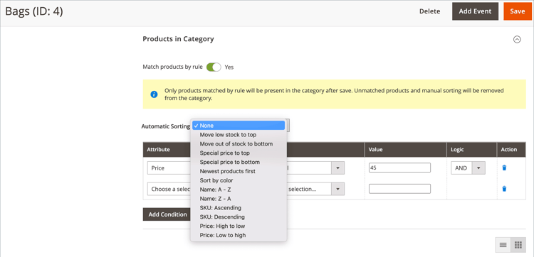 Ordenación automática
