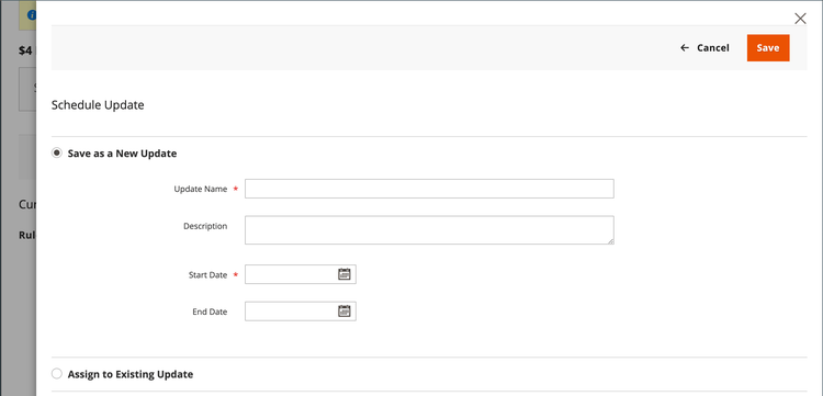 Actualización de horario