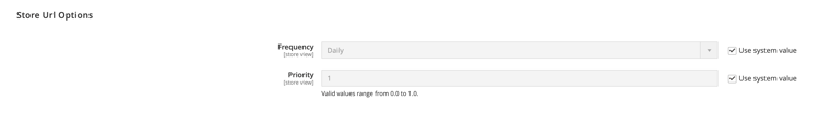 Configuración del catálogo - URL del almacén de mapas del sitio XML