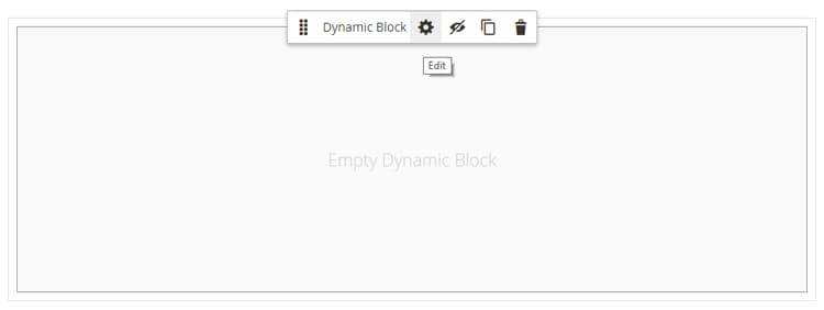 Cuadro de herramientas de bloques dinámicos