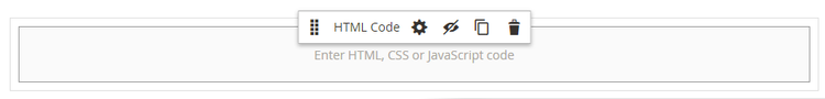 Cuadro de herramientas de código de HTML
