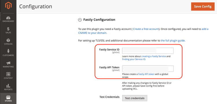 Administrador de credenciales de Fastly