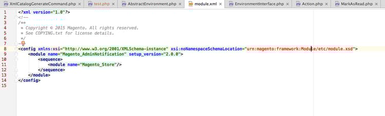 PhpStorm no está configurado para reconocer URN
