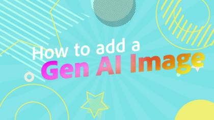 Cómo añadir una imagen Gen AI