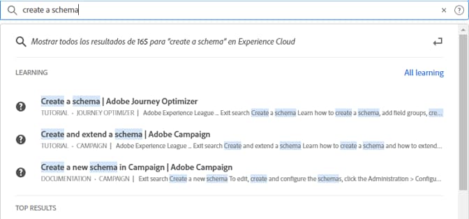 Búsqueda unificada en la ayuda de Experience Cloud