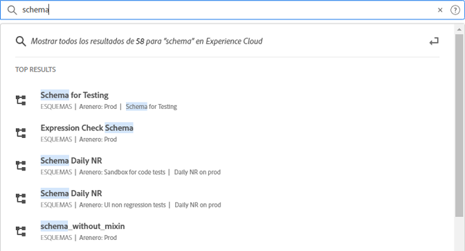 Búsqueda unificada en Experience Cloud