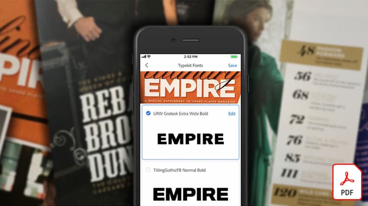 Descubrimiento de fuentes con Creative Cloud