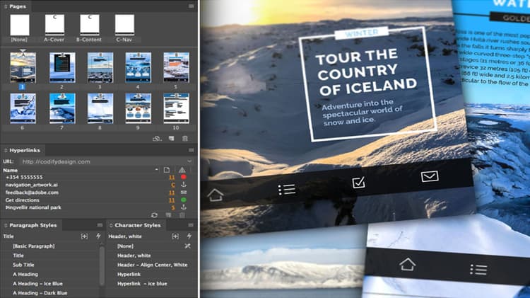 PDF interactivo: hipervínculos gráficos y páginas maestras anidadas en InDesign