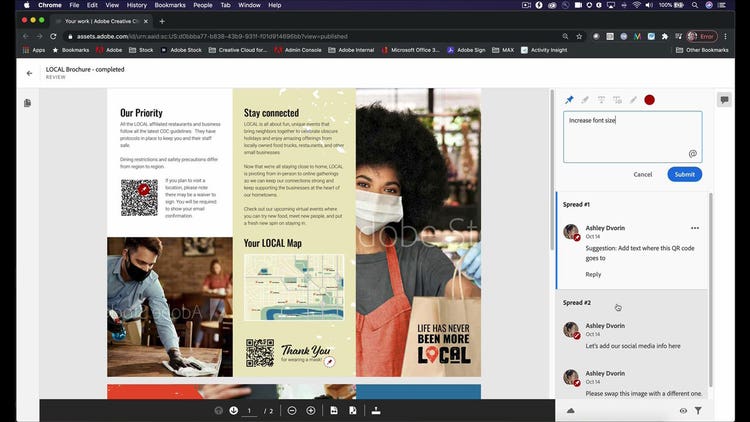 Compartir para revisión desde InDesign