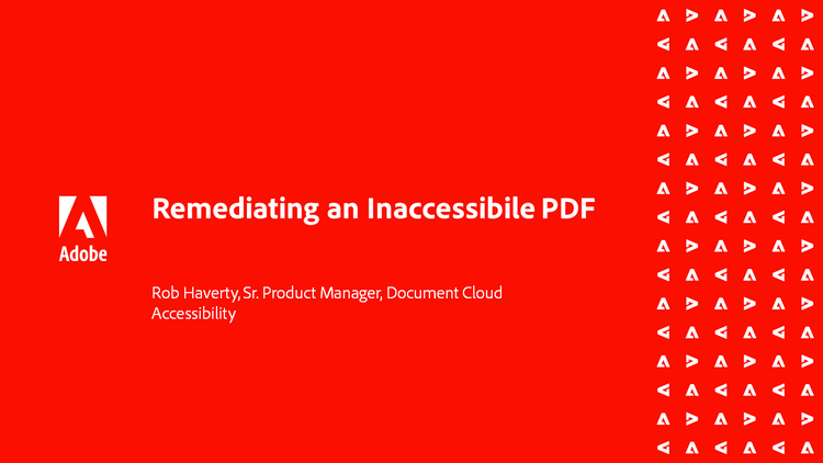 Corrección de un PDF inaccesible