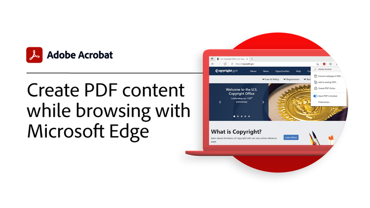 Crear contenido de PDF mientras navega con Microsoft Edge