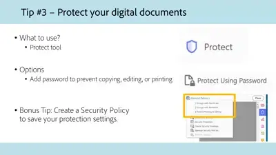 Sugerencia n.º 3: Documentos digitales de Protect