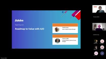 Serie de Realización de Valores de Adobe Journey Optimizer: hoja de ruta a la rentabilidad de la sesión 1 con Adobe Journey Optimizer