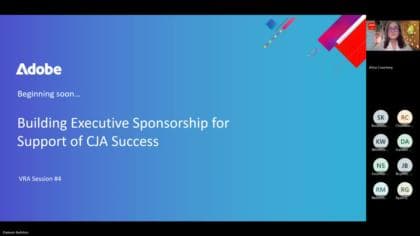 Creación del patrocinio ejecutivo para apoyar el éxito de Adobe Customer Journey Analytics