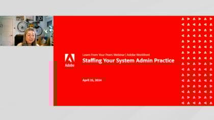 Seminario web de prácticas de administración del sistema de Workfront con personal