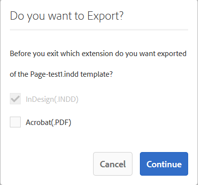 exportación a pdf