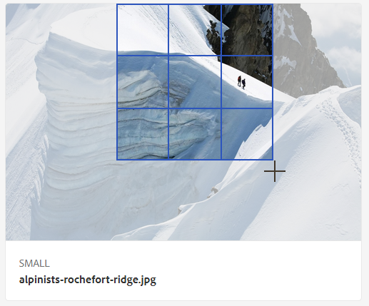 Cambiar el tamaño del recorte inteligente de una imagen.