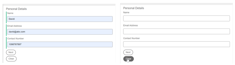 Restablecer formulario