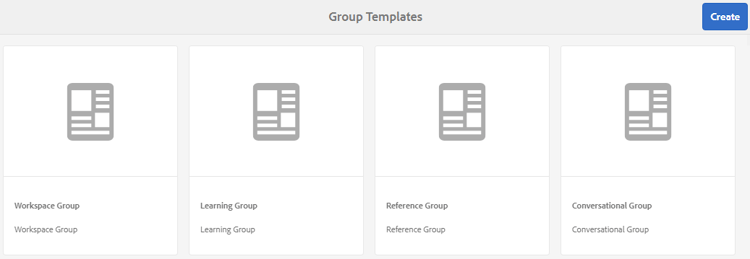 Plantilla de grupos de la comunidad