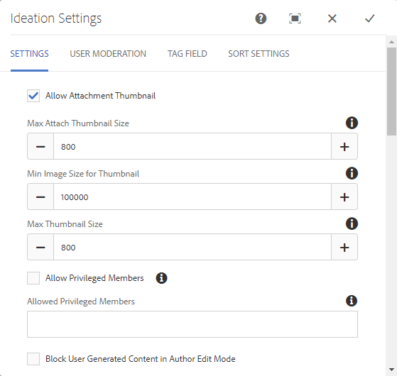 configuración de ideación