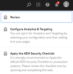 Notificación de Assets