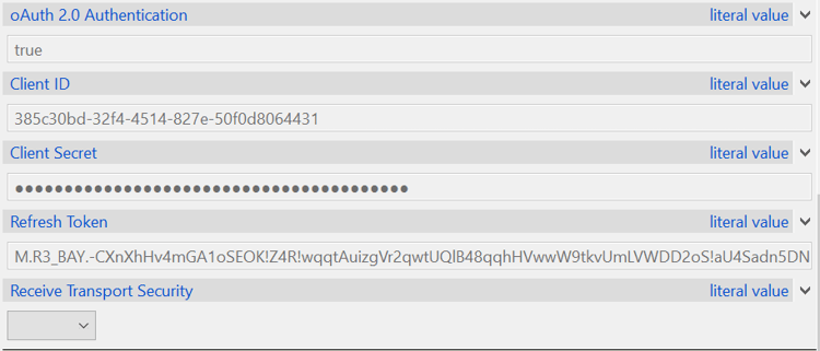 Configuración de conexión