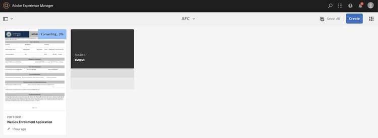 Configuración de conversión