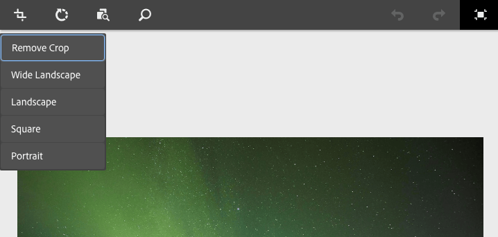 Pantalla completa del componente de imagen