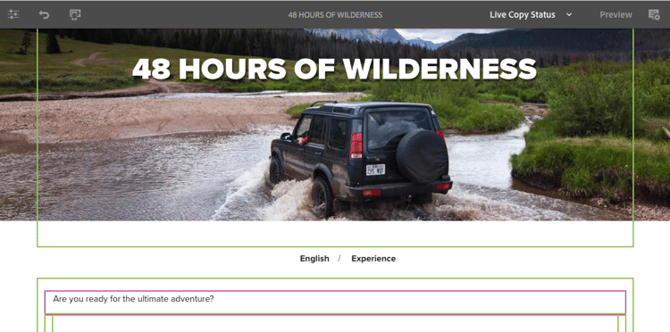 Estado de herencia de Live Copy