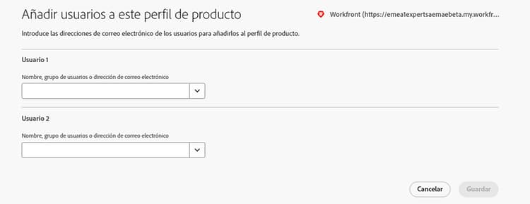 Adición de perfil de administrador de usuarios