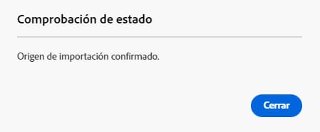 Comprobación de estado de importación masiva