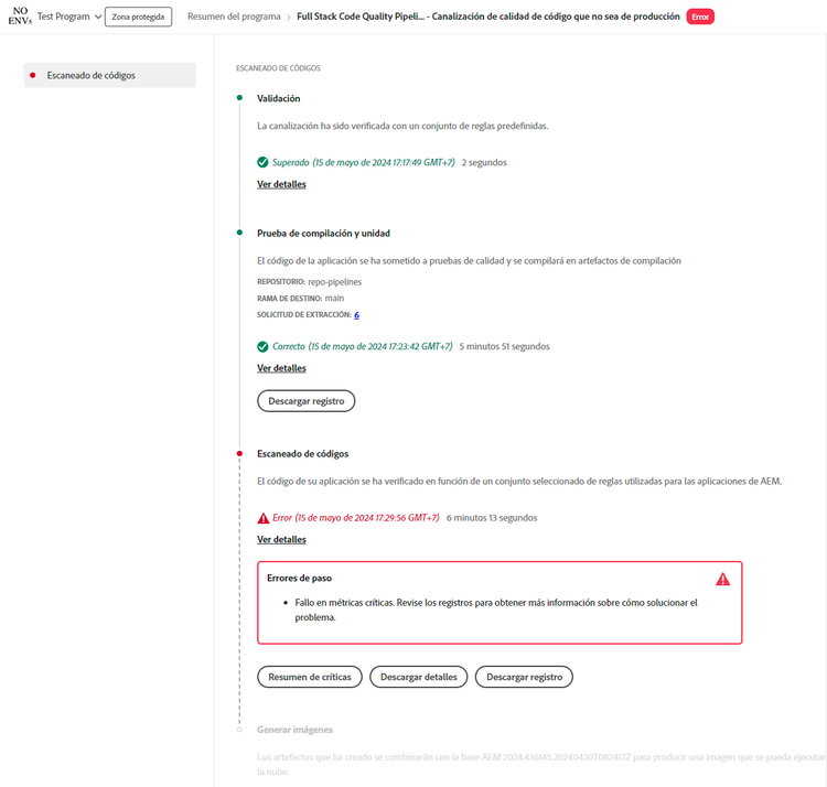 Problemas de calidad del código