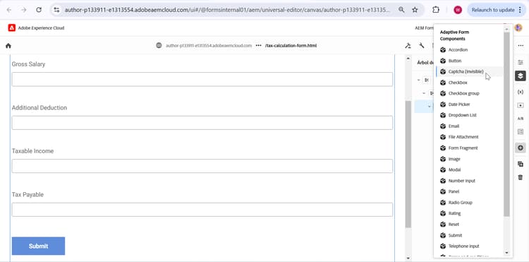 Agregando el componente reCAPTCHA a un formulario