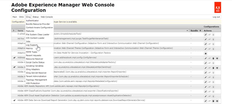 Administrador de configuración