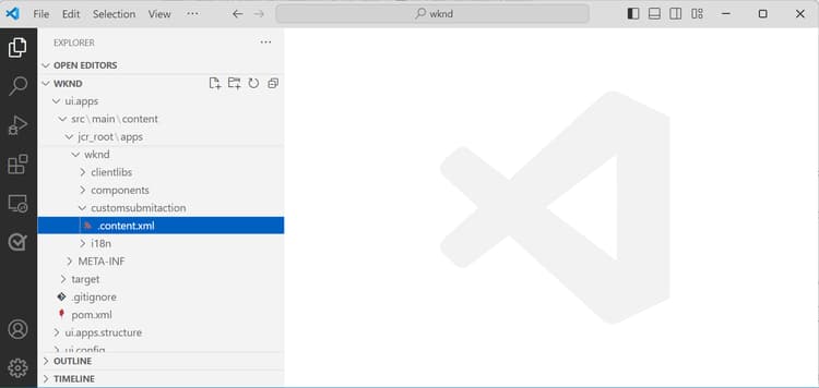 Crear archivo de configuración