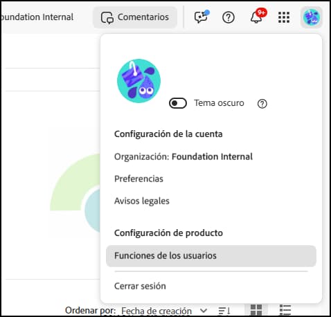Roles del usuario