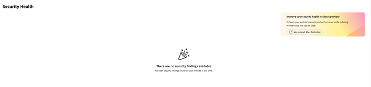 Confirmación de mantenimiento de seguridad cuando no se detectan problemas