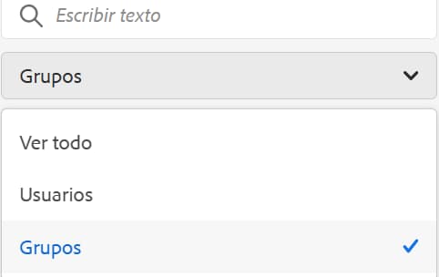 Buscar tipos de principales