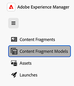 Consola de fragmentos de contenido: navegación